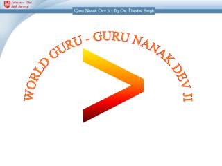 WORLD GURU - GURU NANAK DEV JI