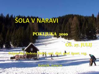 ŠOLA V NARAVI