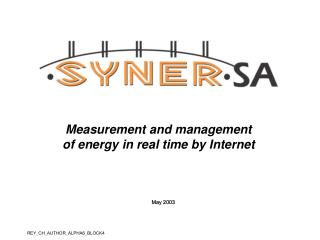 Measurement and management of energy in real time by Internet