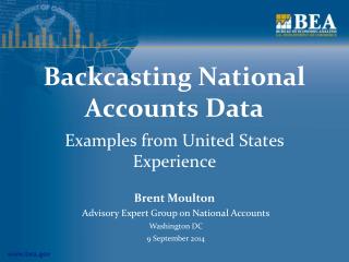 Backcasting National Accounts Data