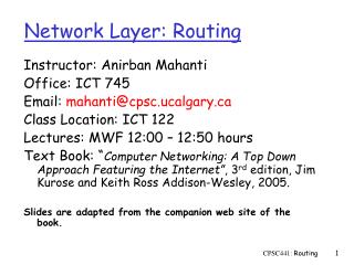 Network Layer: Routing