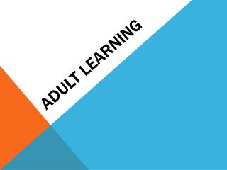 Adult Learning