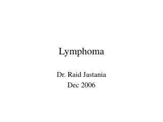 Lymphoma