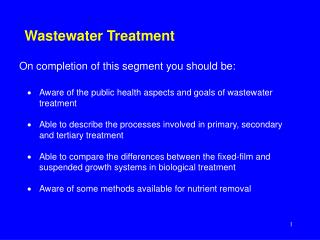 Wastewater Treatment