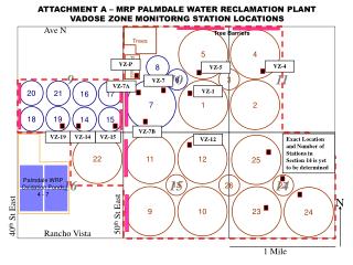 ATTACHMENT A – MRP PALMDALE WATER RECLAMATION PLANT VADOSE ZONE MONITORNG STATION LOCATIONS