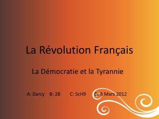 La Révolution Français