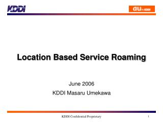 Location Based Service Roaming