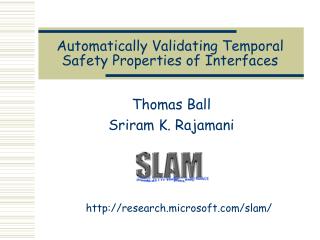 Automatically Validating Temporal Safety Properties of Interfaces