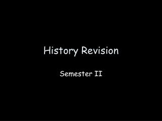History Revision