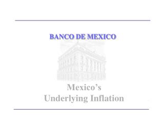 BANCO DE MEXICO