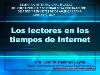 Los lectores en los tiempos de Internet