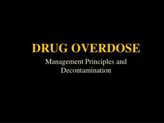 Drug Overdose