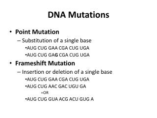 DNA Mutations