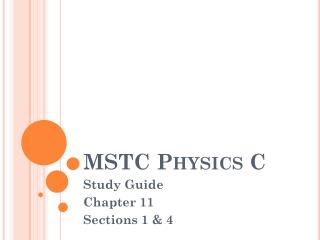 MSTC Physics C