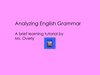 Analyzing English Grammar