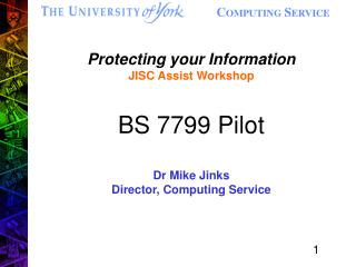 BS 7799 Pilot