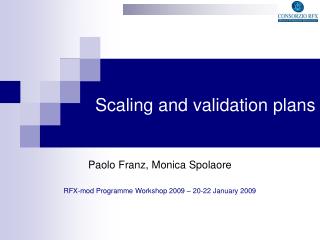 RFX-mod Programme Workshop 2009 – 20-22 January 2009