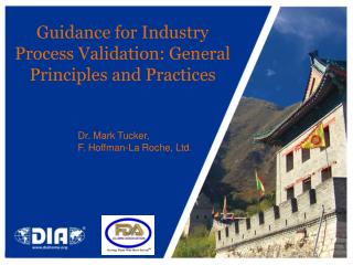Guidance for Industry Process Validation: General Principles and Practices