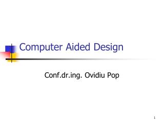 Computer Aided Design