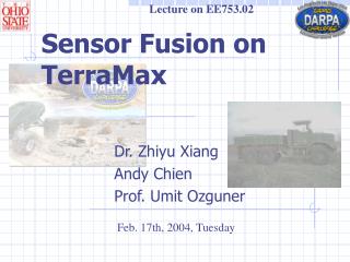 Sensor Fusion on TerraMax