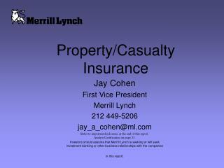 Property/Casualty Insurance