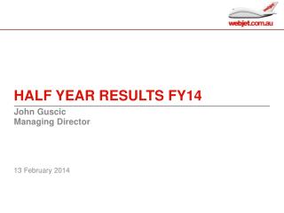 half year results fy14