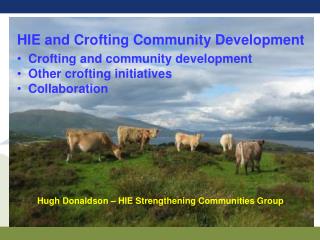 Hugh Donaldson – HIE Strengthening Communities Group