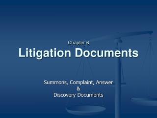 Chapter 6 Litigation Documents