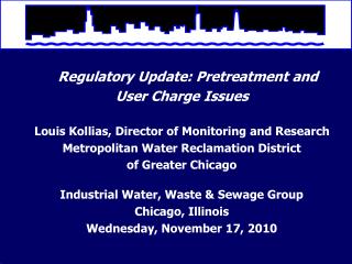 Regulatory Update: Pretreatment and User Charge Issues