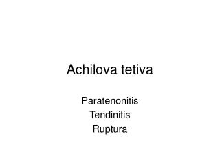 Achilova tetiva