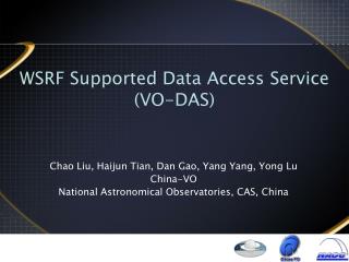 WSRF Supported Data Access Service (VO-DAS) ‏