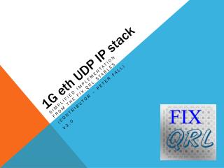 1G eth UDP IP stack