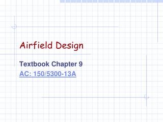 Airfield Design