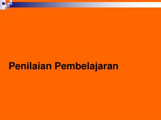 Penilaian Pembelajaran