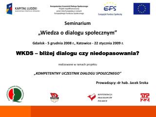 Seminarium „Wiedza o dialogu społecznym”