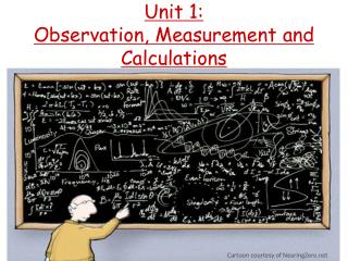 Unit 1: Observation, Measurement and Calculations