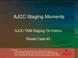 AJCC Staging Moments