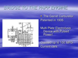 BRIDGE TO THE PAPP ENGINE