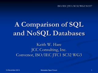 A Comparison of SQL and NoSQL Databases