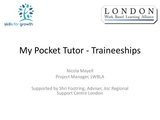 My Pocket Tutor - Traineeships