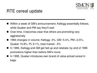 RTE cereal update