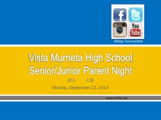 Vista Murrieta High School Senior/Junior Parent Night