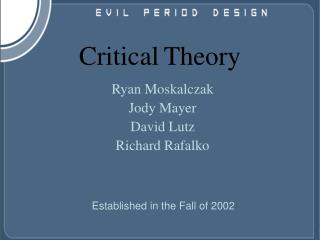 Critical Theory