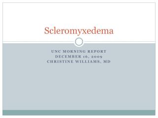 Scleromyxedema