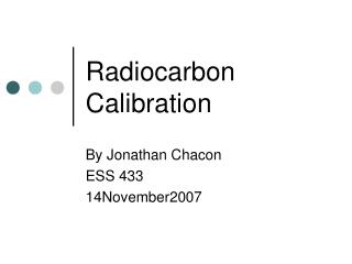 Radiocarbon Calibration