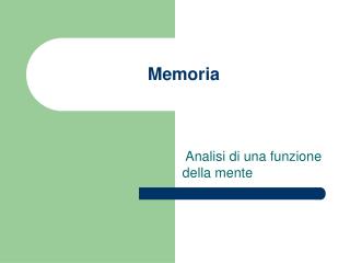 Memoria