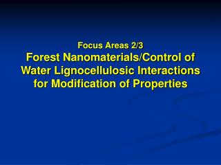 Technical Challenges Nano-fractionalization and nano-catalysis for separations;