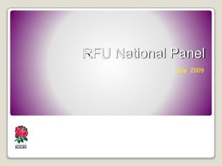 RFU National Panel