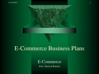 E-Commerce Business Plans