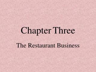 Chapter Three